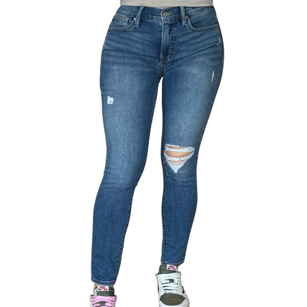 LUCKY BRAND SKINNY RIPPED JEANS